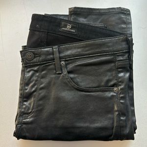 AG Adriano Goldschmied Faux Leather Leggings Size 29